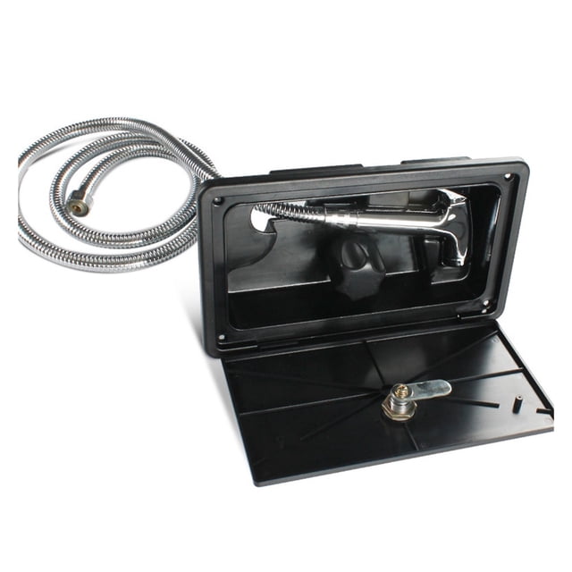 Douche RV avec Serrure Bateau Marin Véhicule Récréatif Accessoires Caravane Boîte RV Extérieur Douche Accessoires Véhicule Récréatif, Outil RV