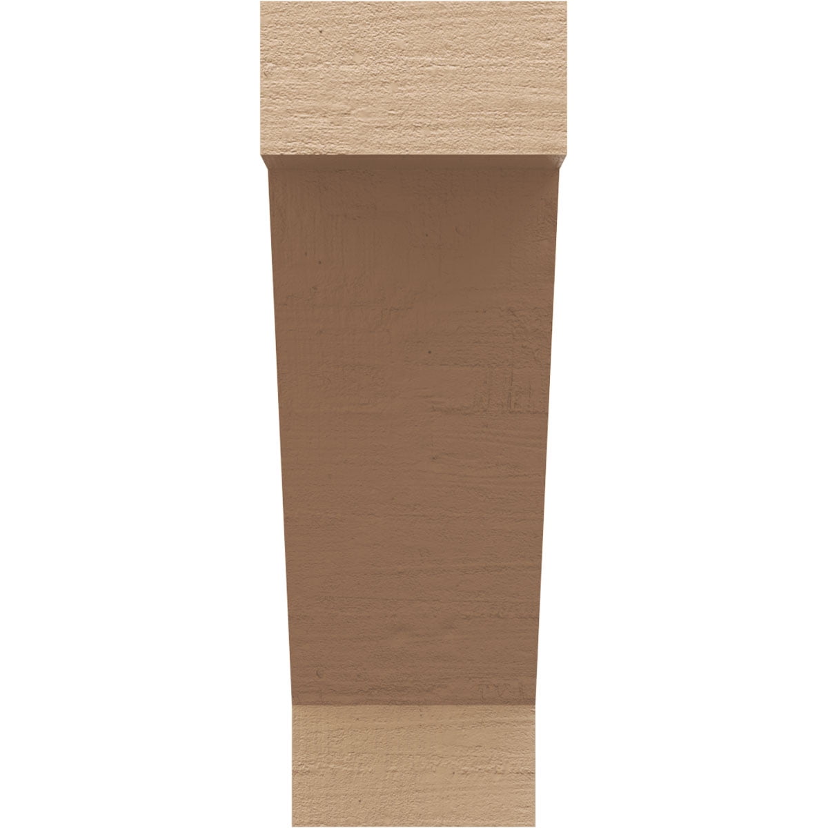 7"W x 14"D x 21"H Classic Burlington Rough Cedar Woodgrain TimberThane Corbel, Primed Tan