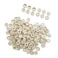thumbnail image 1 of 100 piezas de plástico Zulema tapas de tornillos plegables presión juego de reemplazo 4.1mm beige, 1 of 8