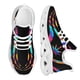 thumbnail image 1 of Zapatillas deportivas de marca para mujer, diseño moderno de hojas de marihuana, zapatos femeninos con estampado 3D, ligeros, con cordones y planos., 1 of 6