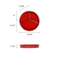 thumbnail image 2 of Excellante Nustone red melamine dinnerware collection 8 1/4" deep divided server(lid sold separately), comes in dozen, 2 of 2