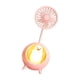 thumbnail image 2 of Ventilador pequeño con luz nocturna, ventilador personal para mujeres, hombres, viajes, camping, al aire libre. Rosa, 2 of 8