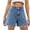 Blue, variant on Pants For Women Jean Shorts For Women High Waisted Casual Denim Shorts Cute Trendy Summer Denim Jorts With Pockets Leisure