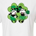 thumbnail image 3 of Disney - Mickey & Minnie Shamrock - Juniors Cropped Graphic T-Shirt, 3 of 5