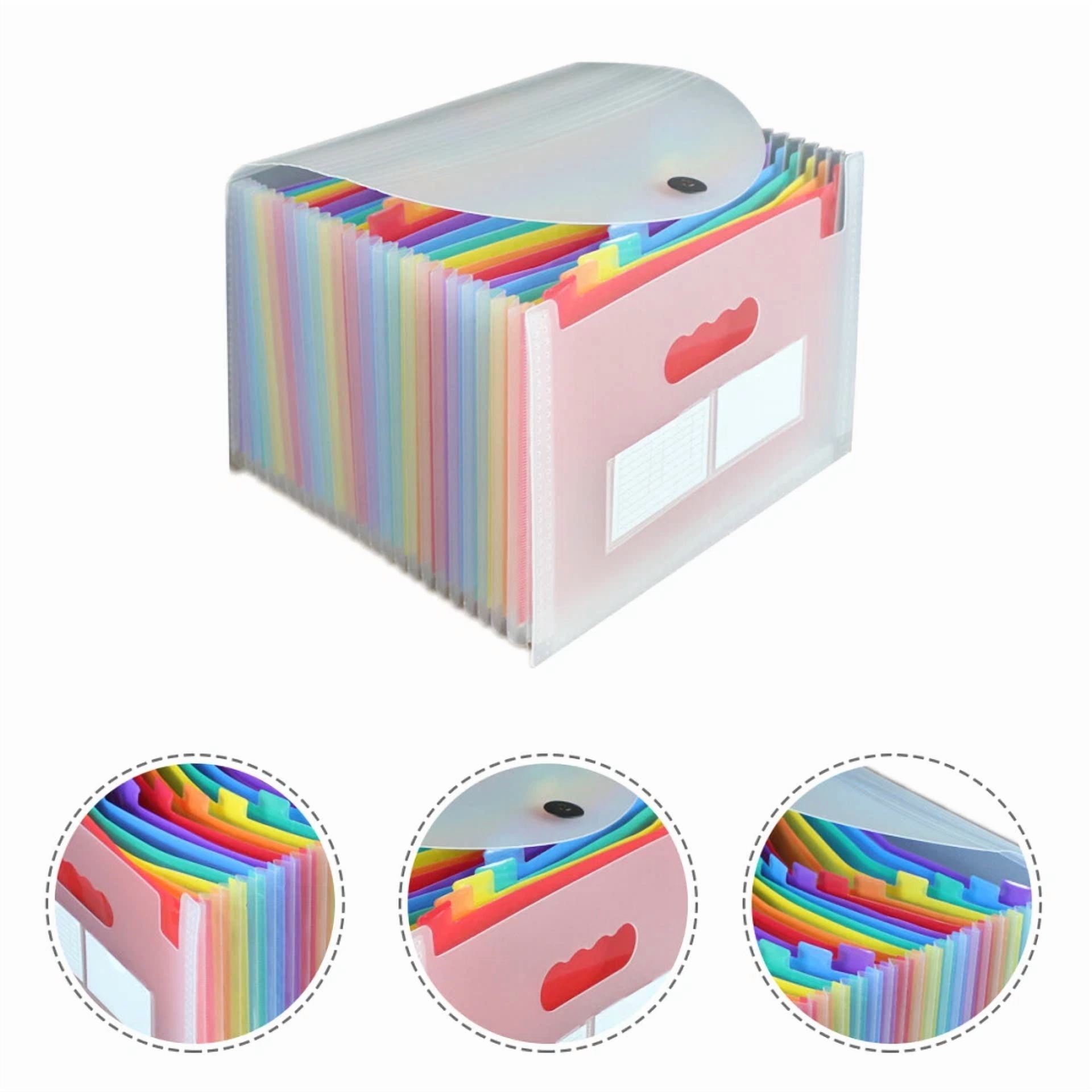 Transparent Organ Bag Folder Document Office Accordion