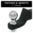 thumbnail image 4 of Hitch Pin Clip Fits 2-Inch Receiver & Trailer Hitch Ball Mount With 2" Trailer Ball Come With Black Steel Hitch Lock ,Weatherproof Double Locking Hitch Pin, 4 of 6