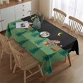 thumbnail image 2 of Green Bigfoot and Campfire Pattern Rectangle Tablecloth 60"x84",Waterproof Polyester Rectangle Table Cloth, Wipeable Spillproof Polyester Tablecloth for Dining, Camping, Indoor and Outdoor, 2 of 5