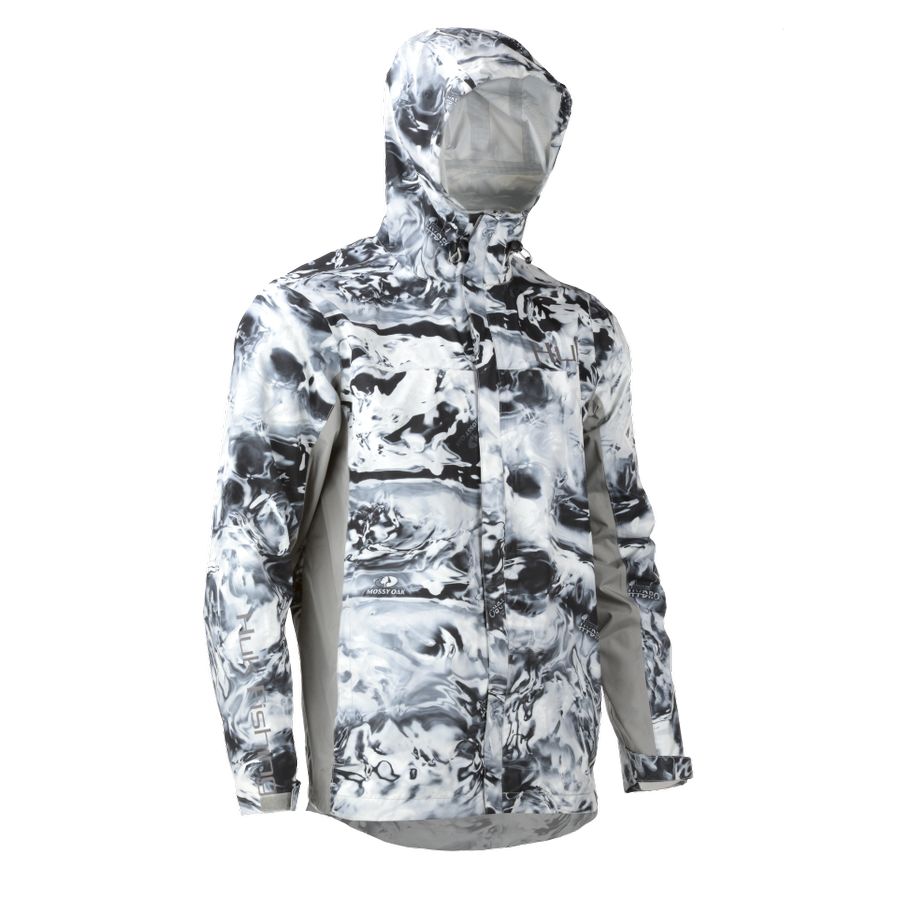 HUK Mens CYA Packable Rain Jacket Navy Large Sports Fishing Apparel