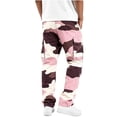 thumbnail image 4 of TOMVIGX Camo Cargo Pants for Men Drawstring Hiking Joggers Straight Leg Elastic Waist Athletic Hiking Work Pants Casual Sweatpants, 4 of 4