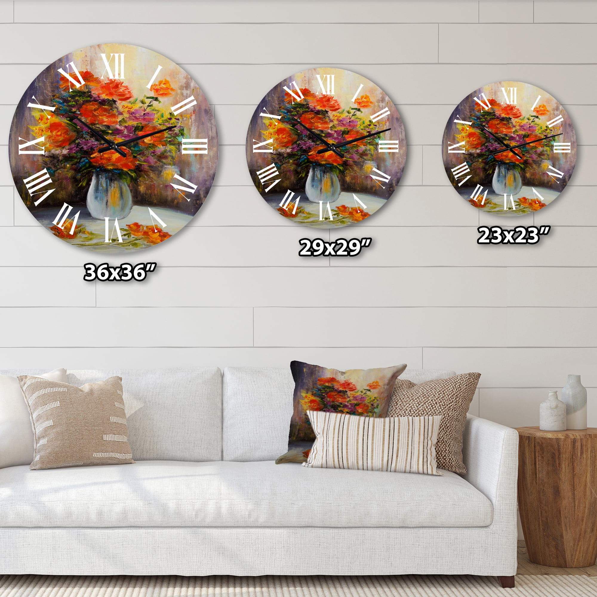 Designart 1 in Quartz Traditional Wall Clock