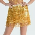thumbnail image 2 of Sequin Mini Skirts Women Shiny Fringe Tutu Dress Sexy Glitter Hip Scarf Costume Skort, 2 of 5