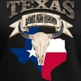 thumbnail image 3 of CafePress - Rustic Southwestern Bull Skull Born Texas - Women's V-Neck Dark T-Shirt, 3 of 4