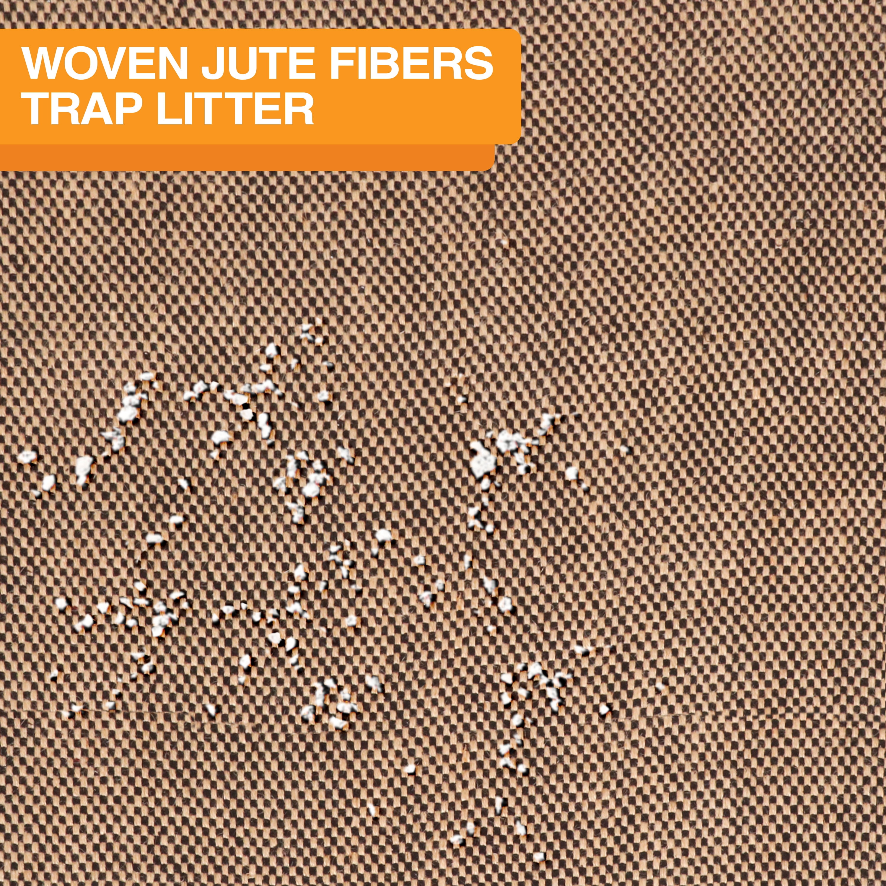 Neater Pets Jute Litter Trapping Mat, Checkered, 24" x 36"
