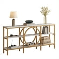 thumbnail image 6 of Tarnorci 66.9" Sofa Console Table, Extra Long Narrow Entryway Tables with 3 Tier Storage Shelves, 6 of 8