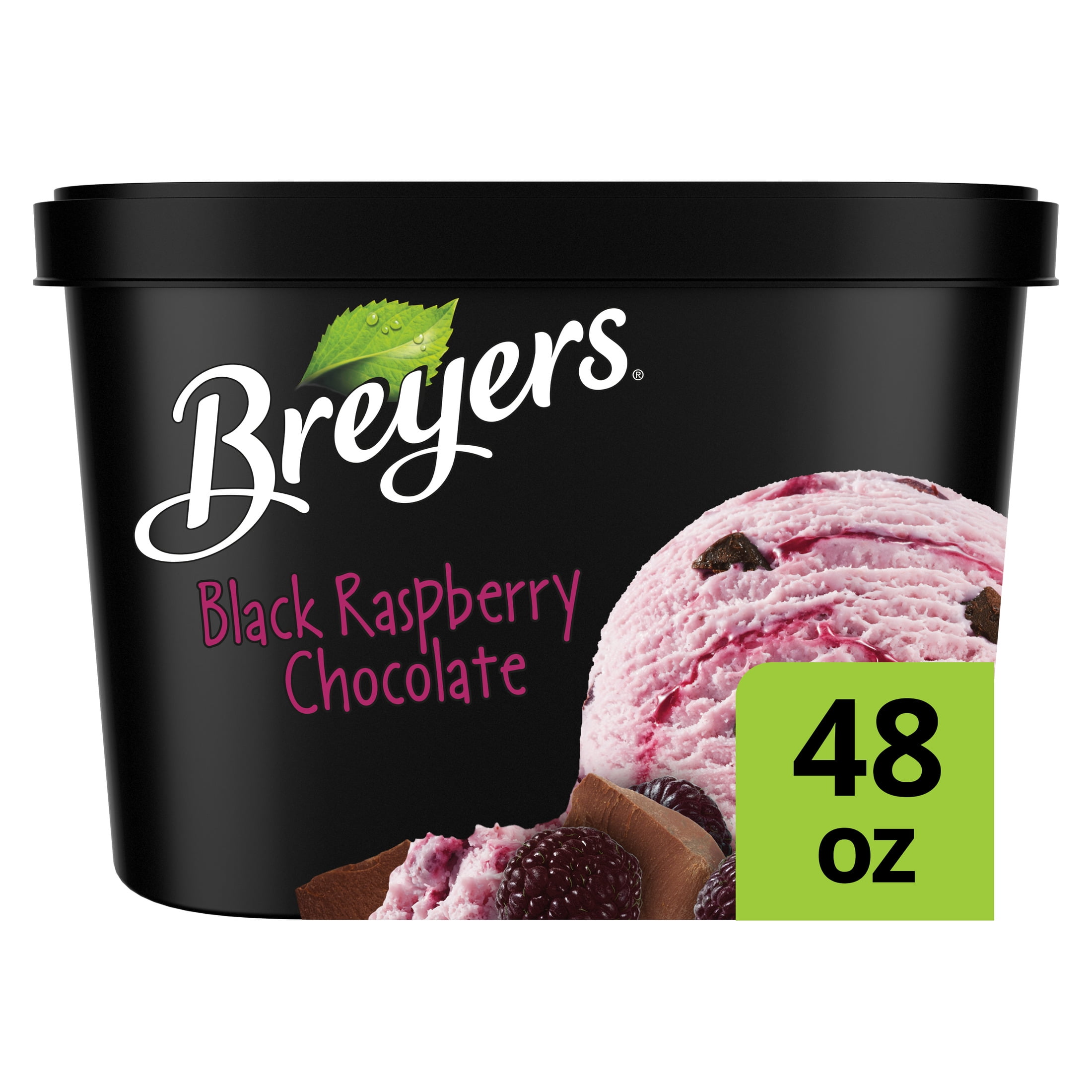 Breyers Frozen Dairy Dessert Black Raspberry Chocolate 48 Oz