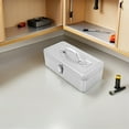 thumbnail image 4 of BESTYASH Metal Tool Box Portable Stainless Steel Hand Tool Chest with Large Capacity for Home, 4 of 8