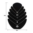 thumbnail image 2 of Soporte de exhibición de joyas de terciopelo negro, caballete de joyería para colgar joyas, torre colgante con 5 muescas, 2 of 5