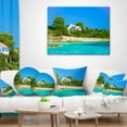 thumbnail image 3 of Designart House on the Island of Cyprus - Landscape Wall Throw Pillow - 18x18, 3 of 4