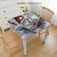 thumbnail image 2 of HAOXIT Christmas Tablecloth Waterproof for Rectangle/Square Tablecloth Table Cloth Cover for Fall Christmas , Pine Tree Branch 60''x60'', 2 of 7