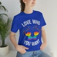 thumbnail image 6 of Love Who You Want Gay Pride LGBTQ+ Elephant Rainbow Hearts S-3XL, 6 of 8