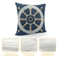 thumbnail image 4 of Nawypu  Nautical Rudder Anchor Throw Pillow Covers  Denim Texture Navy Blue Decorative Pillows Case Outdoor Cushion Covers for Couch Sofa Bed Home Decor, 4 of 5