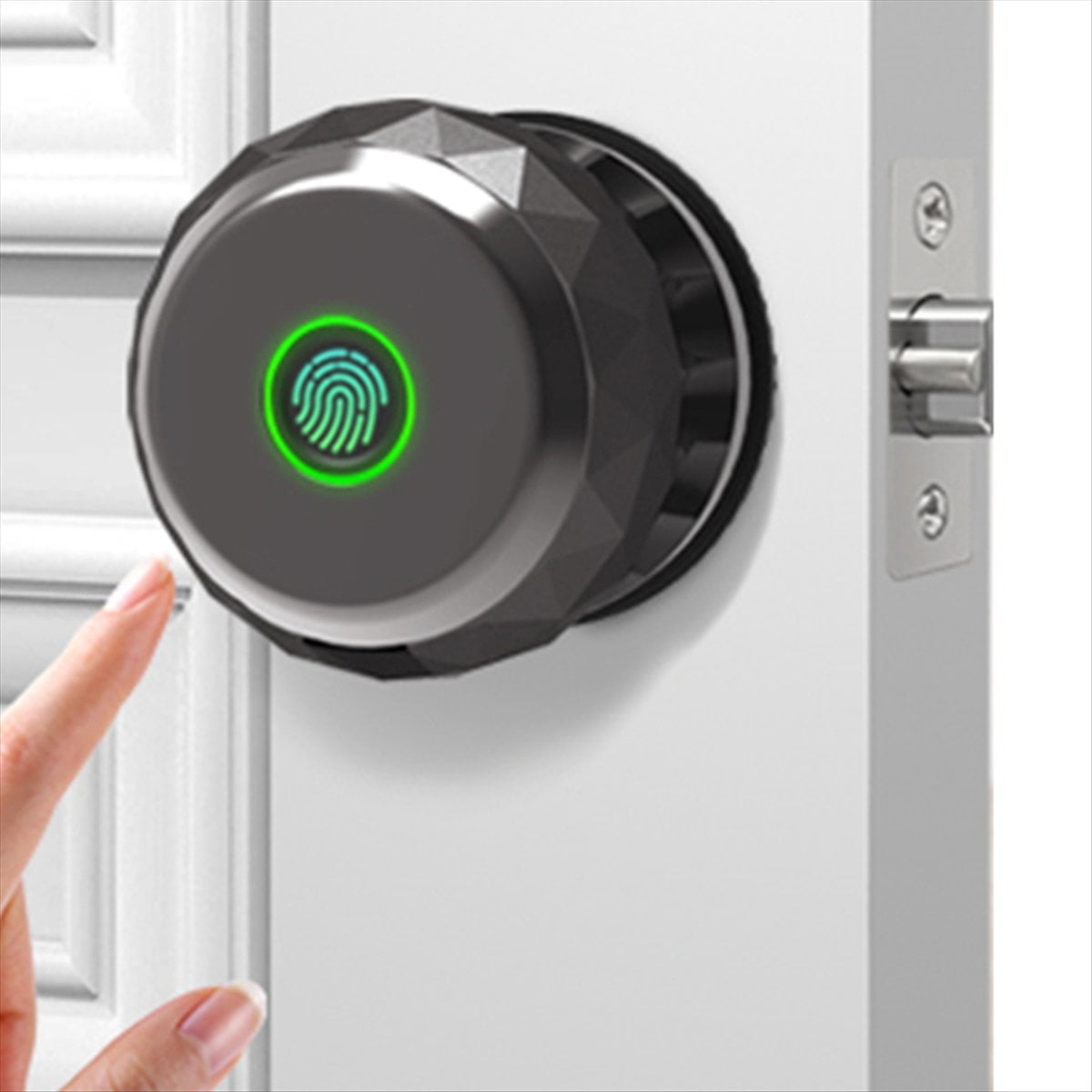 Wireless Fingerprint Deadbolt Security Tuya Smart Door Lock Door Knob with App Control for Home Digital Unlock