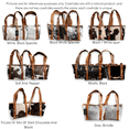 thumbnail image 4 of Genuine Cowhide Tote Handbag Black Highlands Purse, 4 of 26