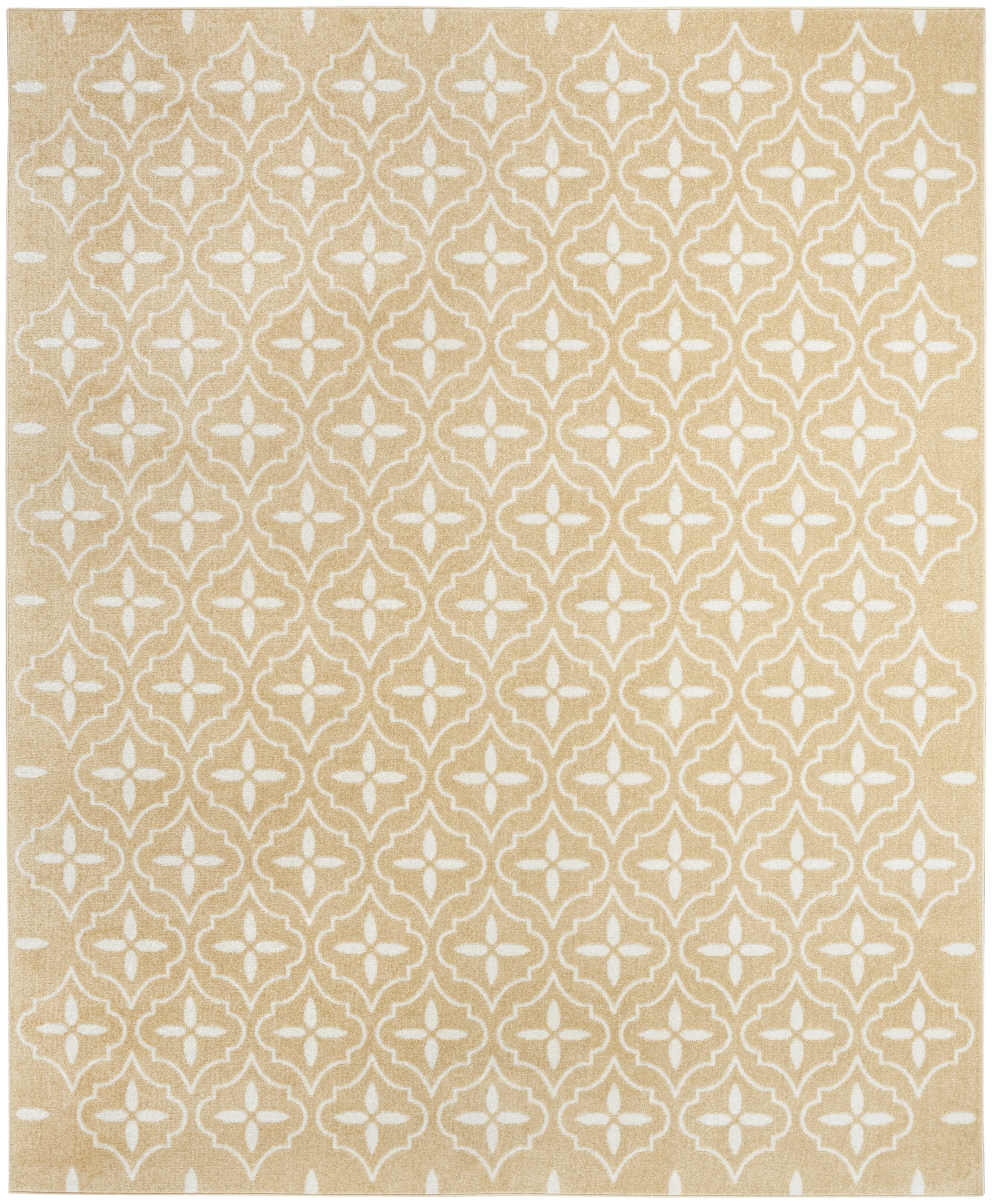 Nourison Essentials Outdoor Beige Ivory 6' x 9' Area Rug (6x9)