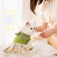 thumbnail image 4 of Suéter para perros con pajarita Jersey para perros Prendas de punto Suéter para mascotas Cálido para invierno Verde S Yinane Vestido de suéter, 4 of 7