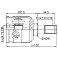 thumbnail image 2 of Febest INNER CV JOINT 24X41X27 # 1211-TUC20MT OEM 49500-2S300, 2 of 2