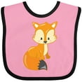 thumbnail image 3 of Inktastic Cute Woodland Animal Fox Boys or Girls Baby Bib, 3 of 4