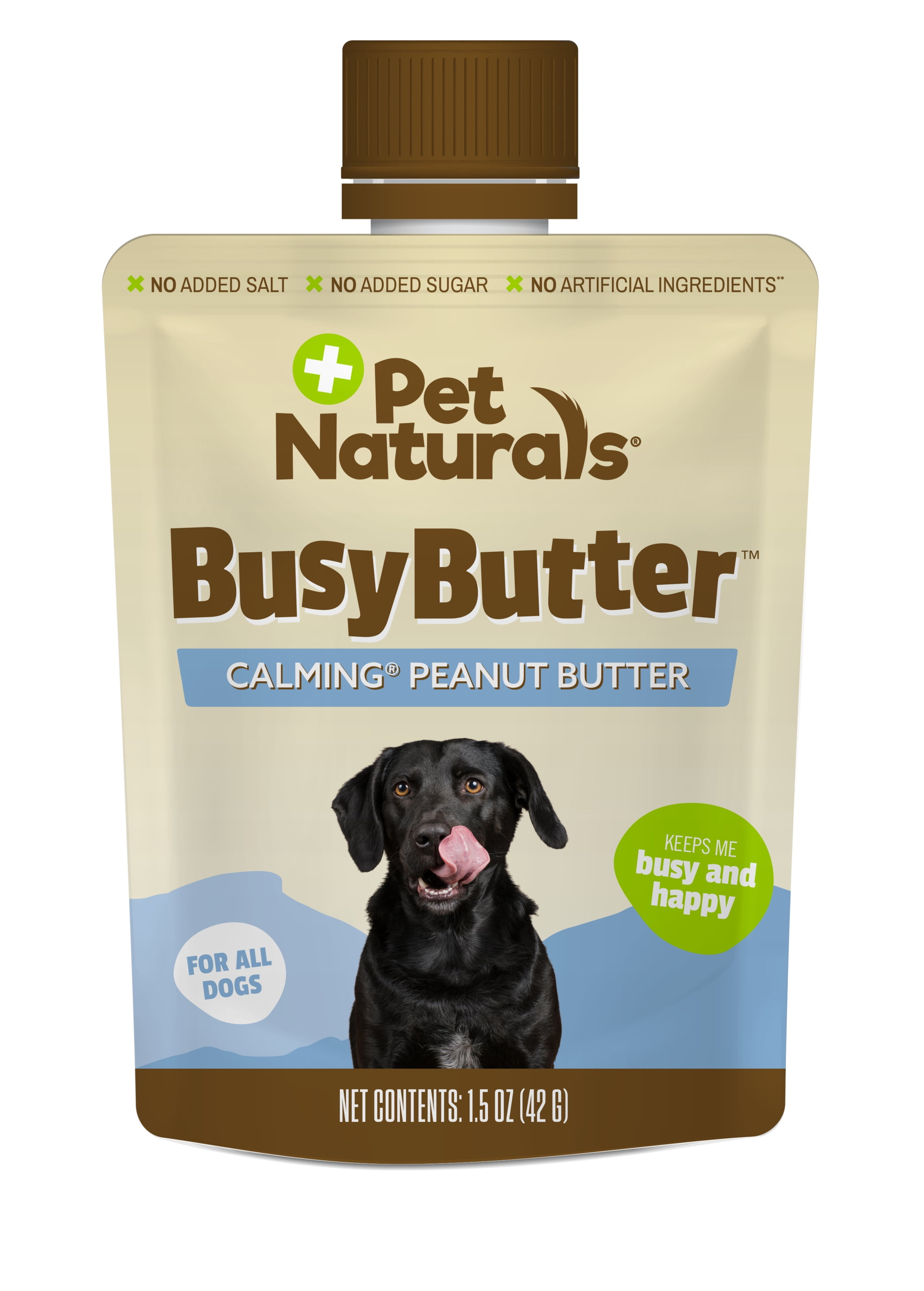 Pet Naturals Busybutter Calming Peanut Butter for Dogs, Stress and Anxiety Support, 1.5 oz.