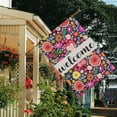 thumbnail image 3 of Spring Summer Multicolored Flower Leaves Garden Flag 28x40 Inch Double Side for Outdoor Courtyard Garden Decor Flowers Welcome Holiday Flag for Outside Decoration, 3 of 6