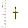 thumbnail image 2 of Timeless Elegance: 18K Solid Yellow Gold Polished Oval Tube Cross Pendant - 0.92 inch, 2 of 3