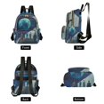 thumbnail image 4 of FORMRS Mini Backpack Purse for Women Quilted Travel Daypack Casual Shoulder Bag, Blue Planet, 4 of 7