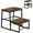 Rustic Brown, variant on BTY2 Step Stools for Adults & Kids, Heavy Duty 2-in-1 Stepping Stools Adjustable Retractable Wooden Stool, Metal Frame, Non-Slip Bedside Foot Stool, for Bed, Kitchen, Bathroom, RV Step - Rustic Brown
