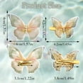 thumbnail image 4 of 8Pcs Rhinestone Butterfly Hair Clips for Women Moving Wings Butterfly Hair Barrettes Glitter Clips Kawaii Butterfly Claw Clips Hair Accessories for Teens Girls, 4 of 7