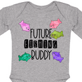 thumbnail image 4 of Inktastic Future Fishing Buddy with Colorful Fish Boys or Girls Long Sleeve Baby Bodysuit, 4 of 5