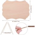 thumbnail image 2 of 10 Pieces Unfinished Blank Sign Hanging Wood Sign Decorative Wood Plaques for DIY Craft, 5 Designs, 2 of 7