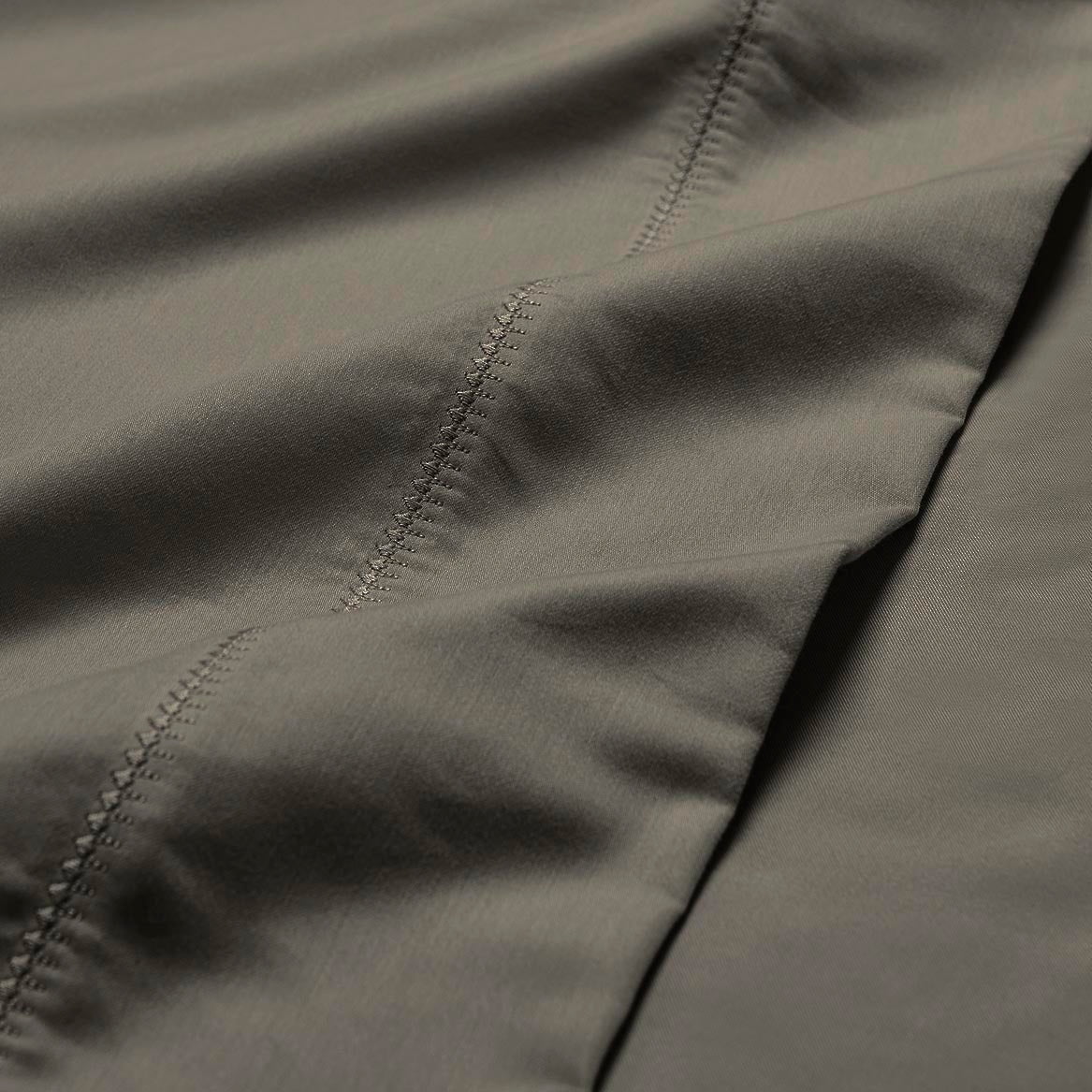 Superior Cotton Blend 600 Thread Count Embroidered Sheet Set, Olympic Queen, Grey