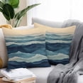 thumbnail image 3 of Outdoor Pillow Cover Abstract Art Set of 2 Waterproof Throw Pillowcases Beach Waves Decorative Patio Furniture Pillows for Couch Garden Indoor & Outdoor Use, 3 of 9