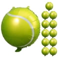 thumbnail image 1 of 12 globos de pelota de tenis, globos de tenis, suministros para fiestas de cumpleaños con temática de tenis, deportes de tenis, 1 of 4