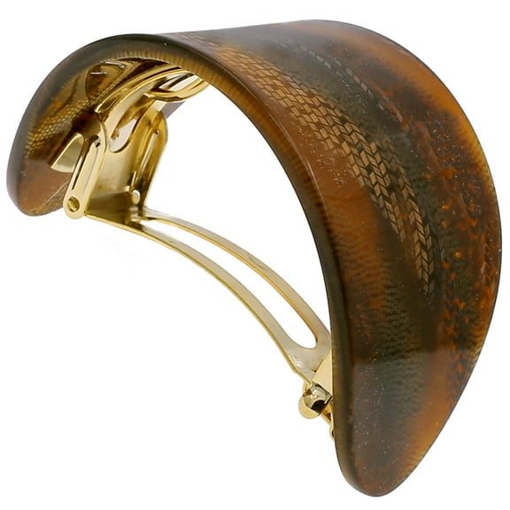 Camila Paris CP3149 French Hair Barrette, Hair Ponytail Holder for Fine Long Hair, Handmade, Strong Hold Grip Hair Clips for Women, No Slip Styling Girls Hair Accessories, Made in France