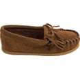 thumbnail image 2 of Minnetonka Children's Kilty Hardsole Moccasin, Dusty Brown 13 Little Kid, 2 of 5