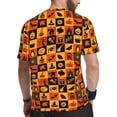 thumbnail image 2 of Wukai Halloween Print Men's Short-Sleeved Mesh T-Shirt,Quick-Dry Short Sleeve Workout T-Shirt-X-Small, 2 of 8