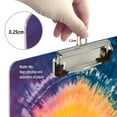 thumbnail image 4 of ALAZA Plastic Clipboard A4 Letter Size Decorative Clipboards for Students Women Men 9" x 12.5" Swirl Orange Tie Dye, 4 of 6