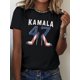 thumbnail image 1 of Camiseta ligera de algodón estampada para mujer: Camisa de manga corta cómoda con cuello redondo, 1 pieza, camiseta informal, 1 of 5
