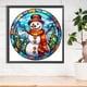 thumbnail image 3 of Pintura de diamante 5D DIY Taladro redondo completo Muñeco de nieve Vidrieras Arte para el hogar Hugtrwg Para estrenar, 3 of 9