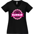 thumbnail image 3 of Inktastic Grandparents Day Worlds Best Mawmaw Women's Plus Size V-Neck T-Shirt, 3 of 5
