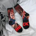 thumbnail image 6 of Saiise Chucky Funny Socks Men Women Adults Novelty Graphic Crew Tube Socks Crazy Design Casual Dress Socks for Sports,Running,Travel, 6 of 7
